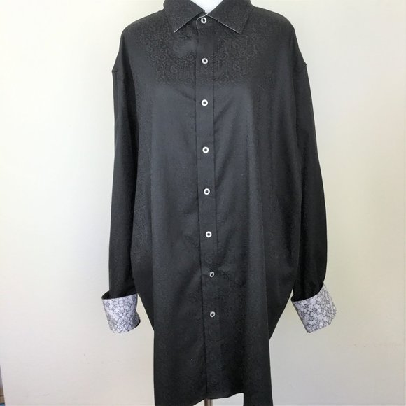Robert Graham Other - Robert Graham Black Paisley Shirt 1xl